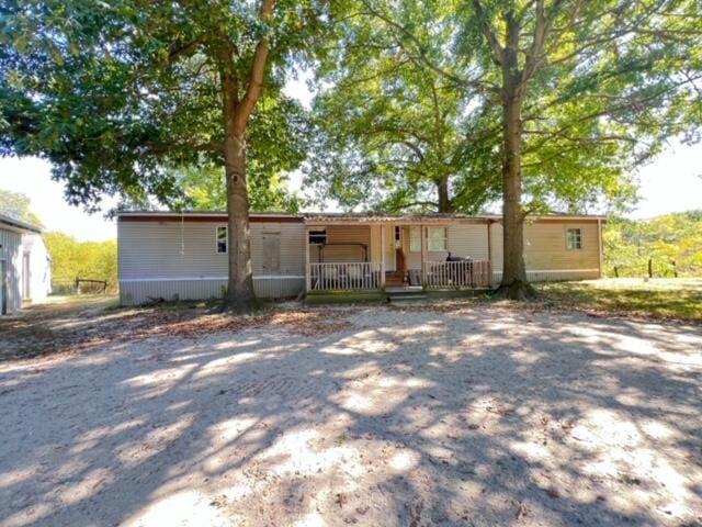 view of front of property with a porch