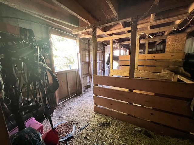 view of horse barn