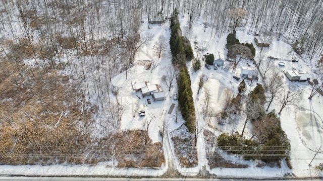 4643 Waldon Rd, Clarkston, MI 48348 - view of snowy aerial view
