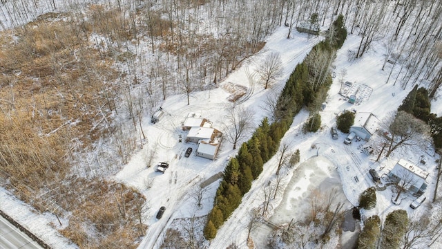4643 Waldon Rd, Clarkston, MI 48348 - view of snowy aerial view