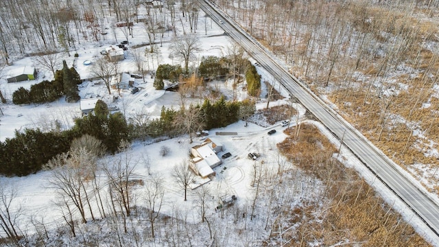 4643 Waldon Rd, Clarkston, MI 48348 - view of snowy aerial view