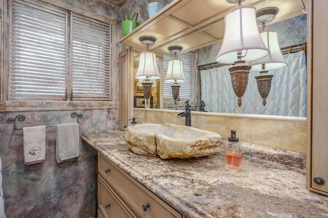 bathroom featuring vanity