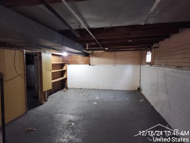 view of basement