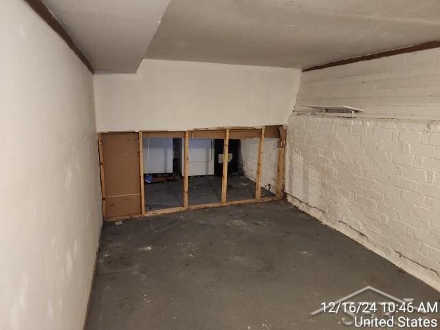 view of basement