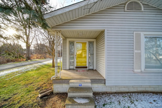 view of entrance to property