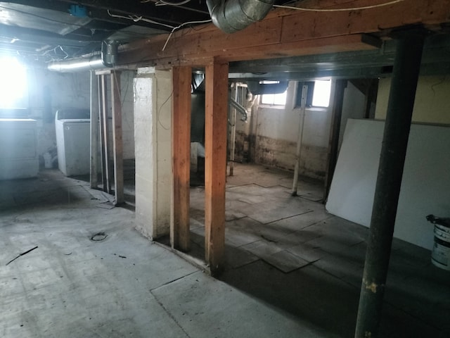 view of basement