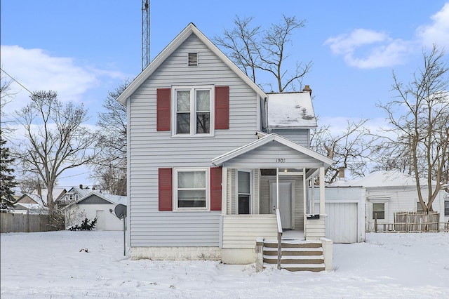 view of front of property