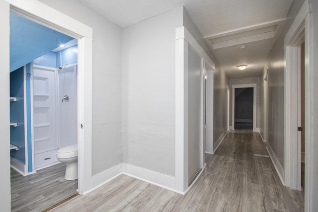 596 Superior St, Benton Harbor, MI 49022 - hall featuring wood finished floors