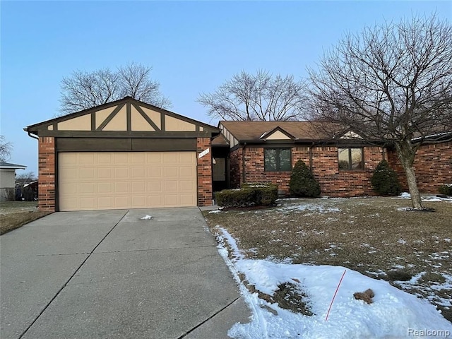 ranch-style home with a garage