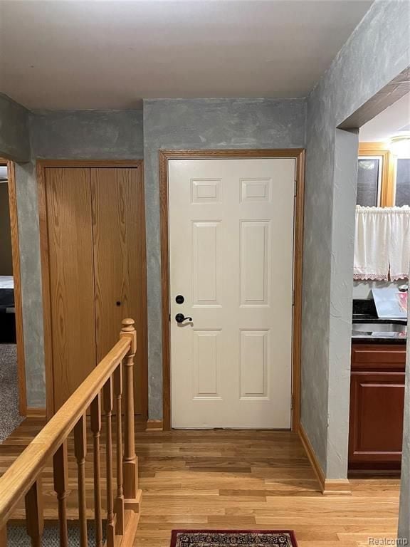 interior space featuring light hardwood / wood-style flooring