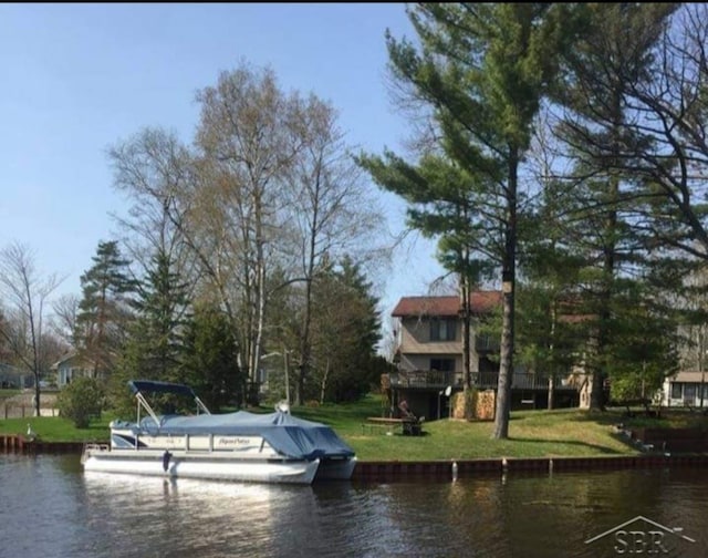 856 Pawtucket Dr, Hope, MI 48628 - dock area featuring a water view