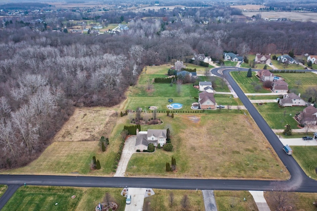 birds eye view of property