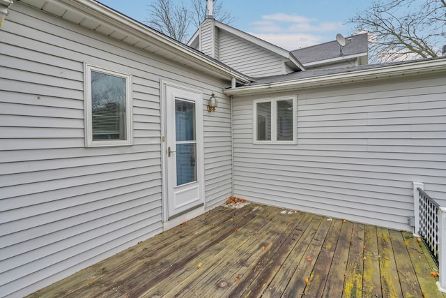 7493 S Saginaw St, New Lothrop, MI 48460 - view of wooden terrace