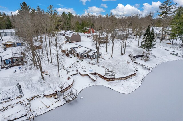 1571 Loebrich Dr, Gladwin, MI 48624 - view of snowy aerial view