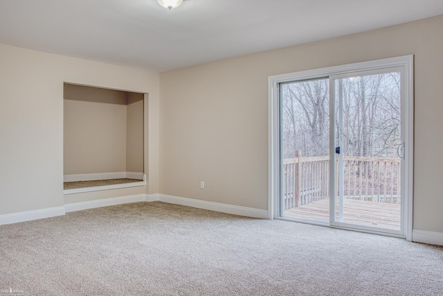 view of carpeted empty room