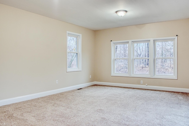 view of carpeted empty room