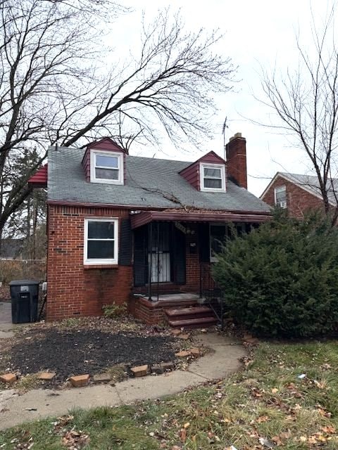 view of front of home featuring covered porch