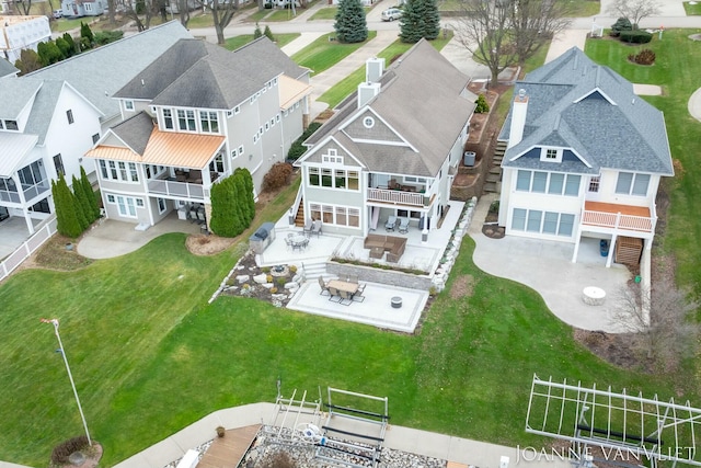 585 Crescent Dr, Holland, MI 49423 - aerial perspective of suburban area