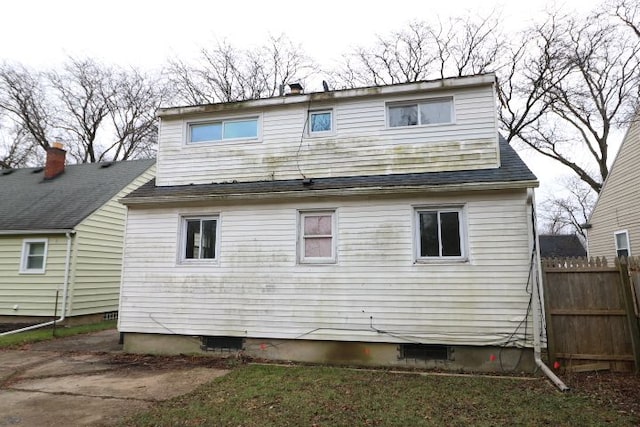 view of back of property