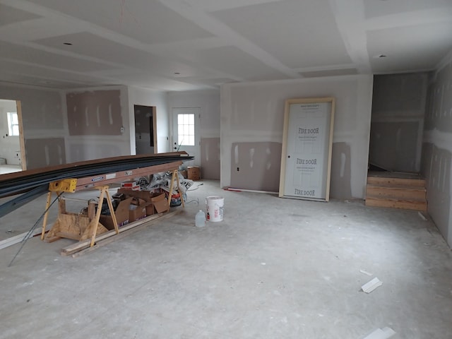 kitchen featuring concrete floors and electric panel