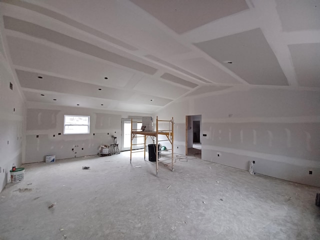 interior space with lofted ceiling