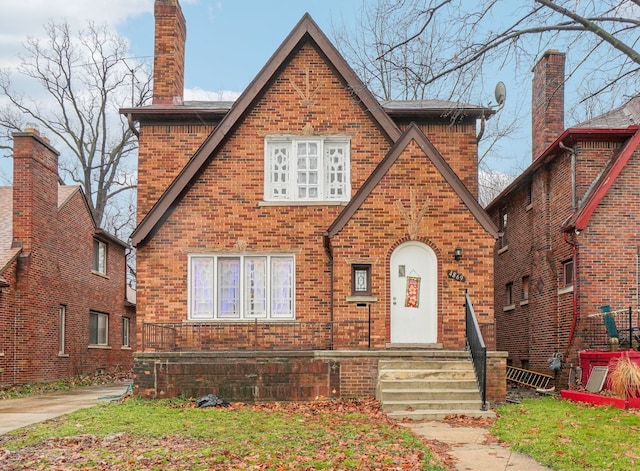 view of tudor home