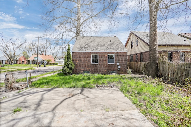 view of rear view of property