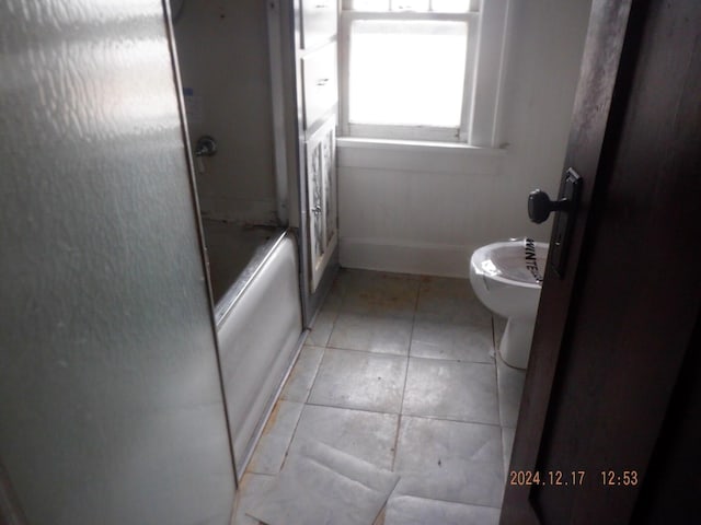 bathroom featuring tile patterned flooring