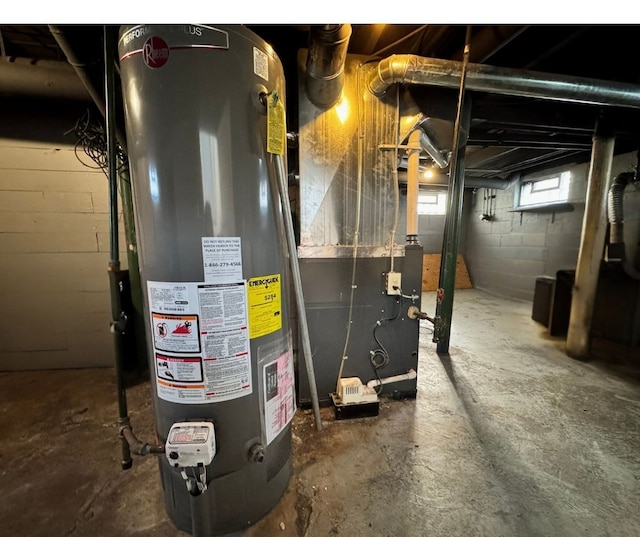 utilities featuring water heater