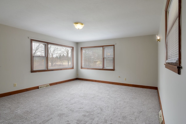 view of carpeted empty room