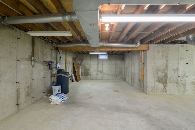 view of basement