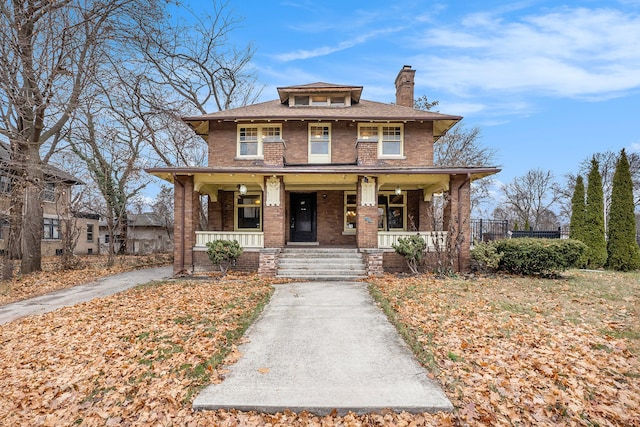 view of front of home featuring a porch