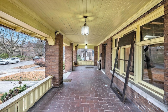 view of patio / terrace with a porch