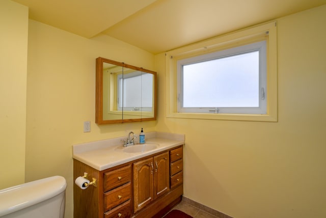 44080 Marlson Ave, Novi, MI 48375 - bathroom with vanity and tile patterned floors