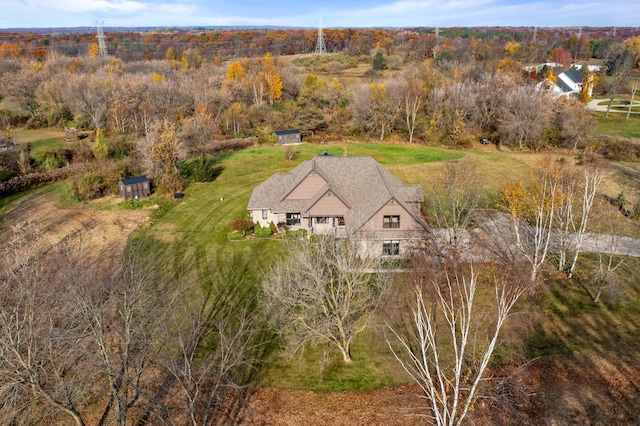 birds eye view of property