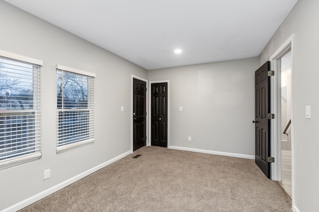 view of carpeted empty room