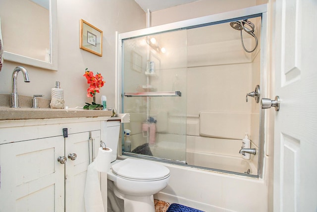 140 Wagon Wheel Ln, Battle Creek, MI 49017 - full bathroom with vanity and bath / shower combo with glass door