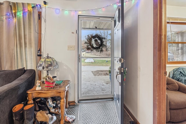 entrance foyer featuring plenty of natural light