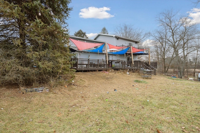 exterior space with a deck