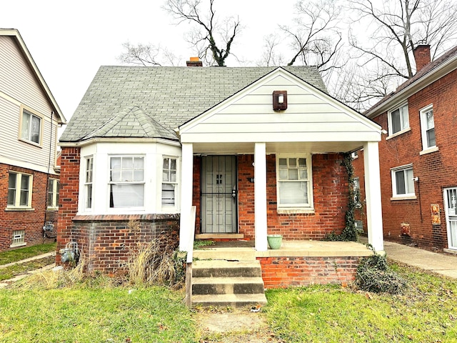 view of front of property with covered porch