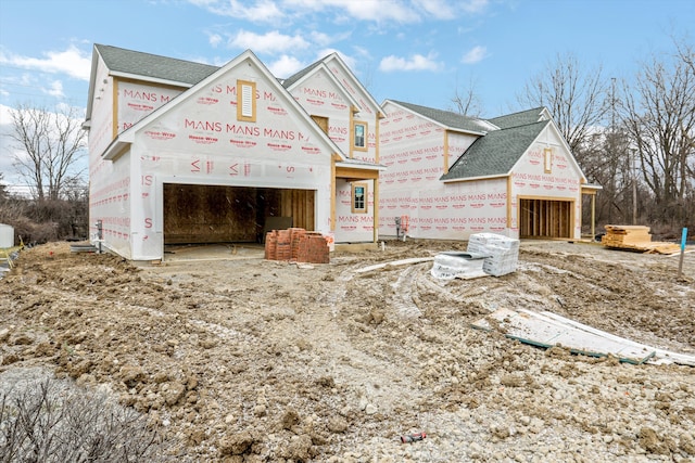 view of unfinished property