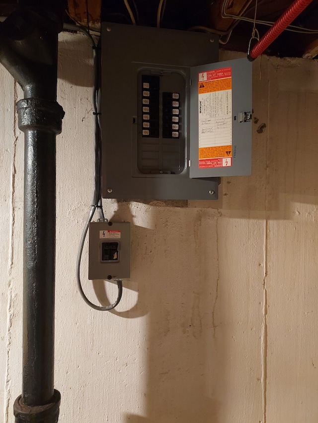 utility room featuring electric panel