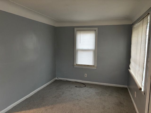 unfurnished room with carpet