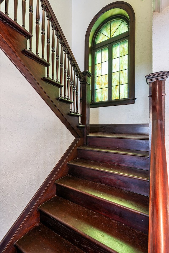 view of staircase