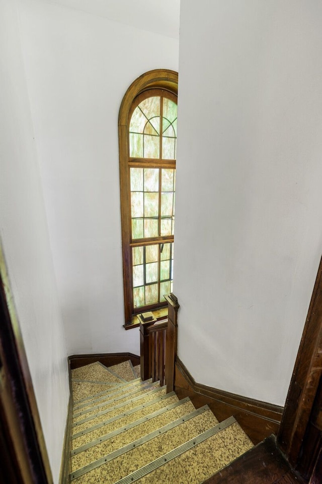 view of staircase