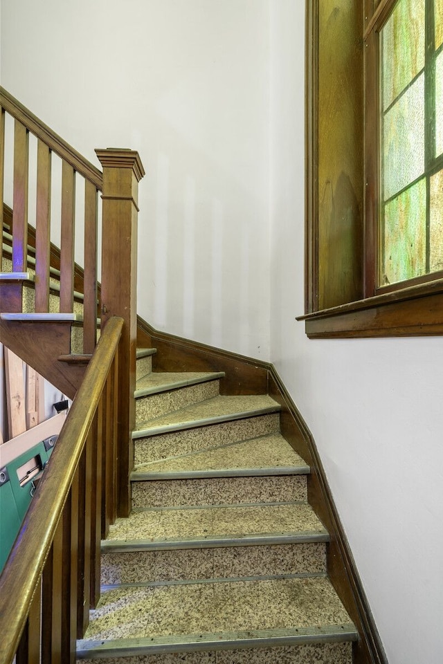 view of stairs