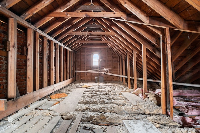 view of attic