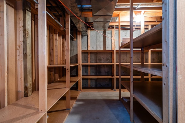 view of storage room