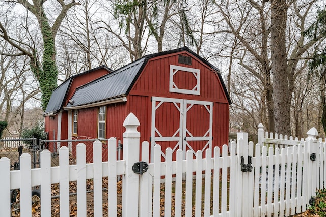 view of outdoor structure