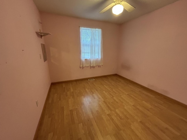 832 E Park Dr, Niles, MI 49120 - spare room featuring wood finished floors and ceiling fan